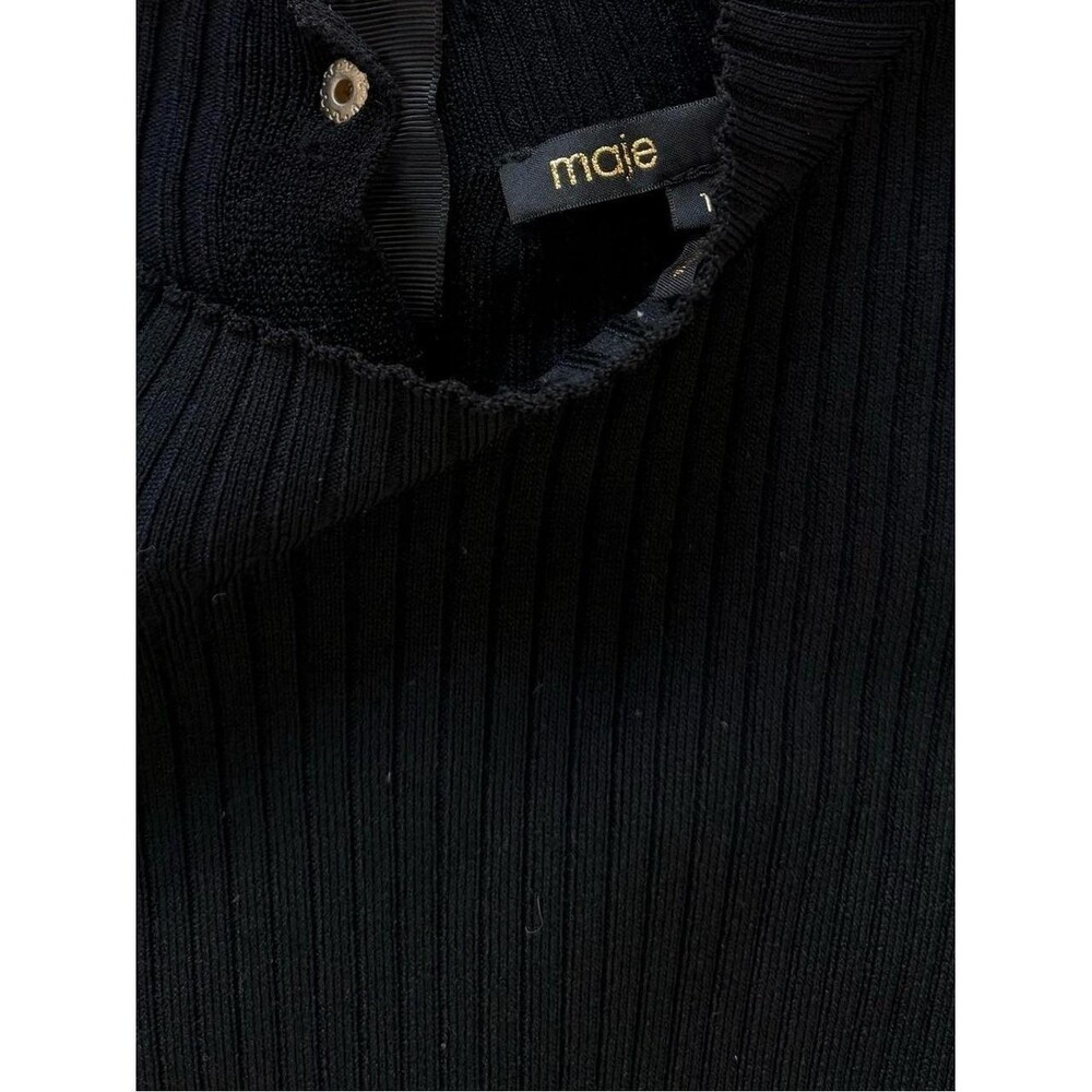 Maje Women's Black and Gold Shirt - Picture 4 of 7